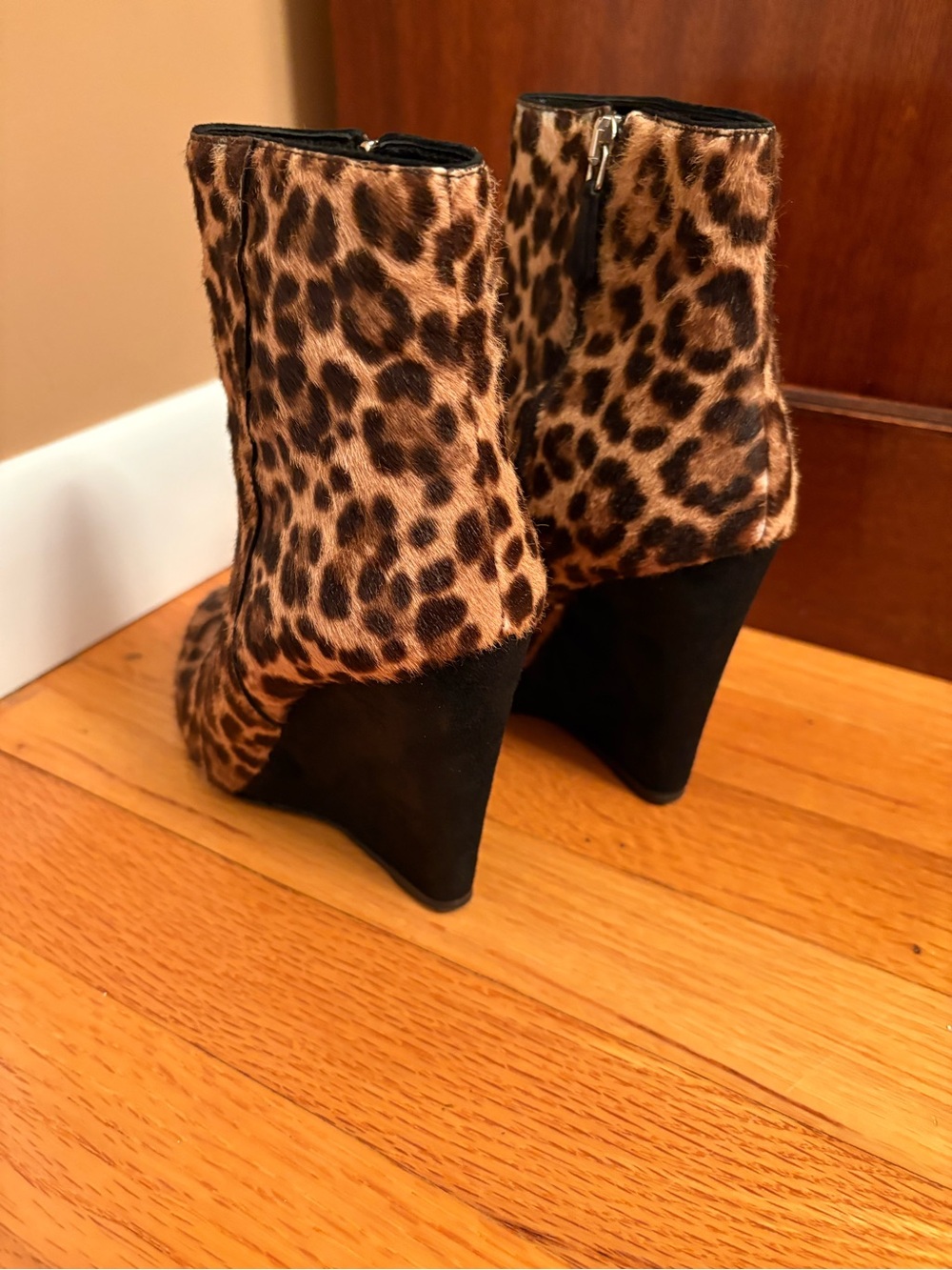 Prada Pony Hair Leopard Print Boots 7715 Size 36EU - Picture 2 of 12